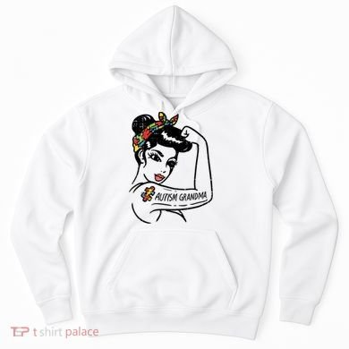 Autism   Autistic Awareness Puzzle Grandma Hoodie
