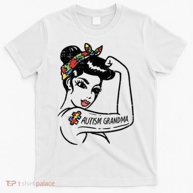 Autism   Autistic Awareness Puzzle Grandma T-Shirt