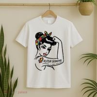 Autism   Autistic Awareness Puzzle Grandma T-Shirt thumb 2