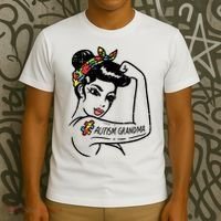 Autism   Autistic Awareness Puzzle Grandma T-Shirt thumb 3