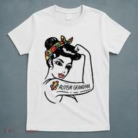 Autism   Autistic Awareness Puzzle Grandma T-Shirt thumb 5
