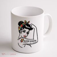 Autism   Autistic Awareness Puzzle Grandma Coffee Mug thumb 1