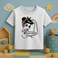 Autism   Autistic Awareness Puzzle Grandma Toddler T-Shirt thumb 3