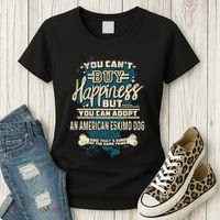 Adopt An American Eskimo Dog Rescue Dog Women's T-Shirt thumb 3
