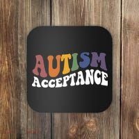 Autism Awareness Acceptance Retro Coaster thumb 0
