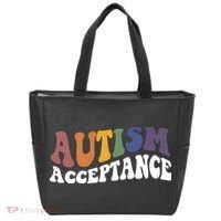 Autism Awareness Acceptance Retro Tote Bag thumb 0