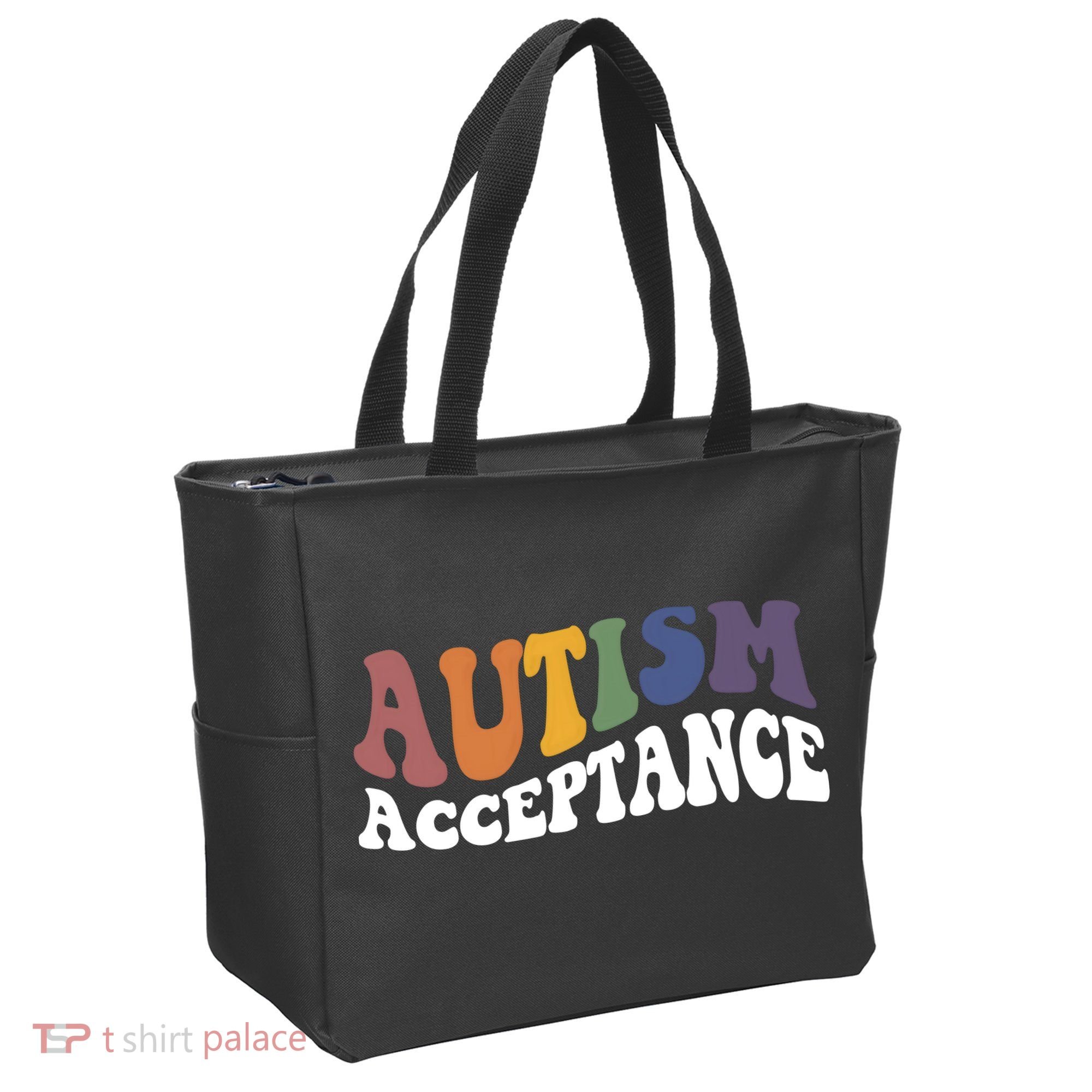 Autism Awareness Acceptance Retro Tote Bag