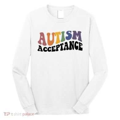Autism Awareness Acceptance Retro Long Sleeve Shirt