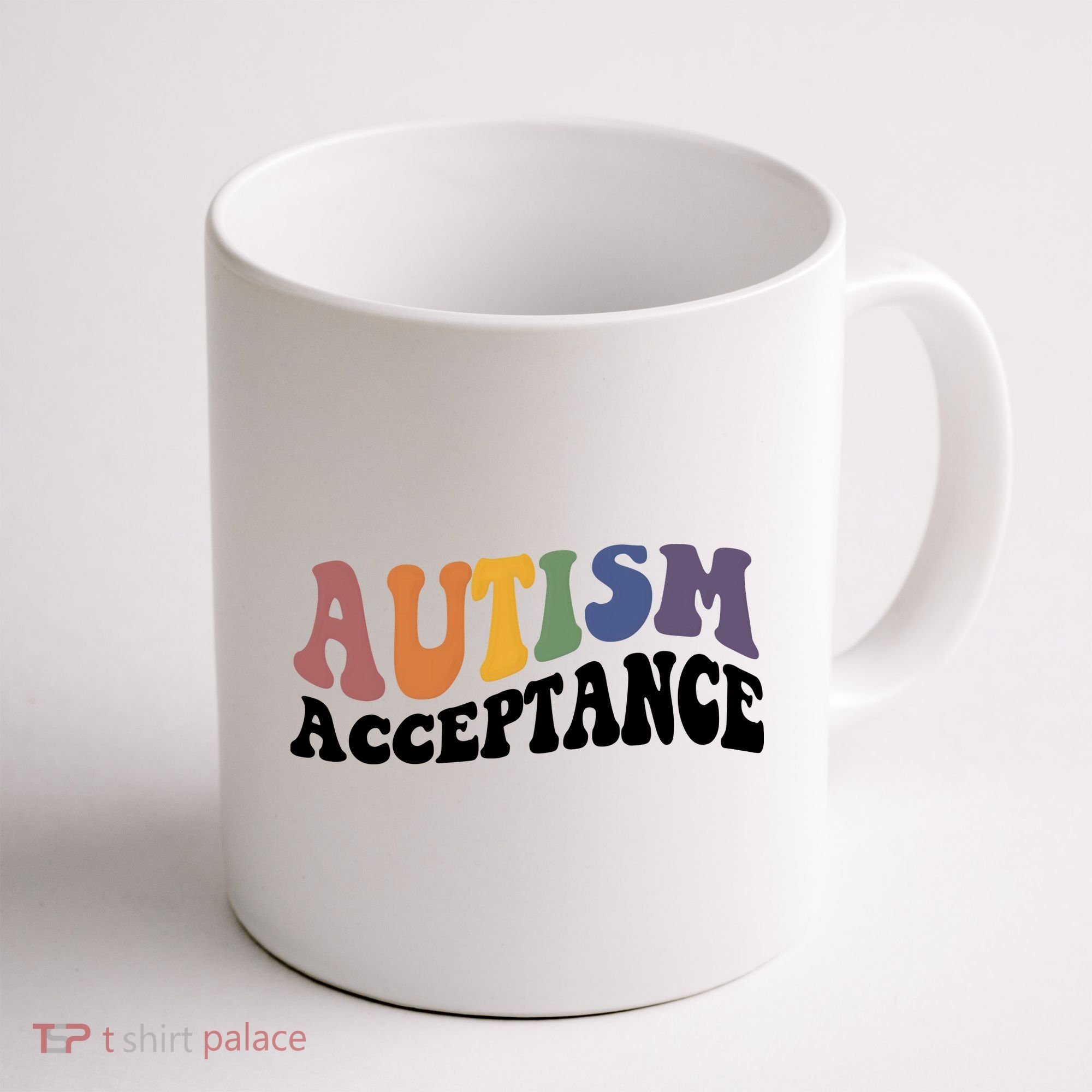 Autism Awareness Acceptance Retro Coffee Mug