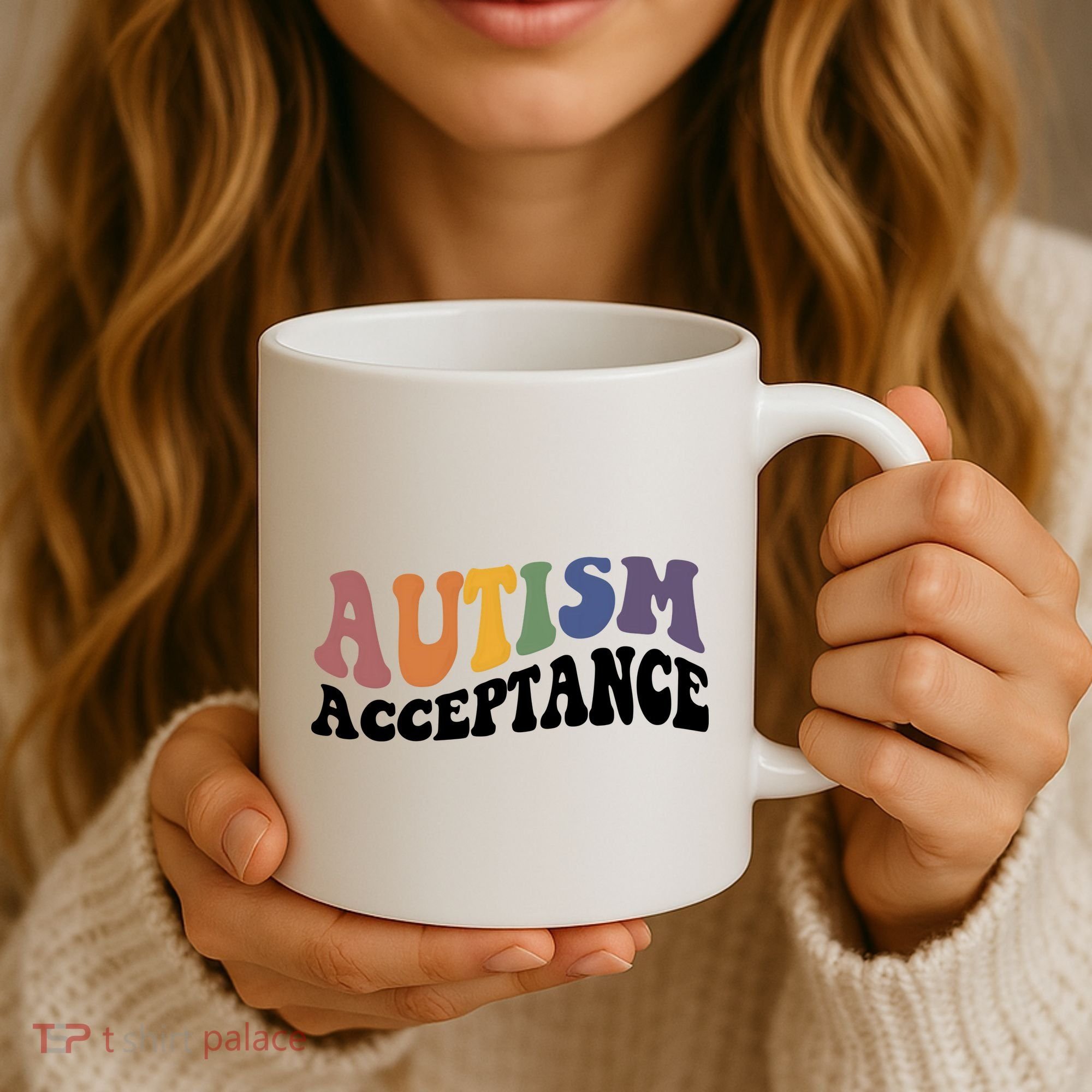 Autism Awareness Acceptance Retro Coffee Mug