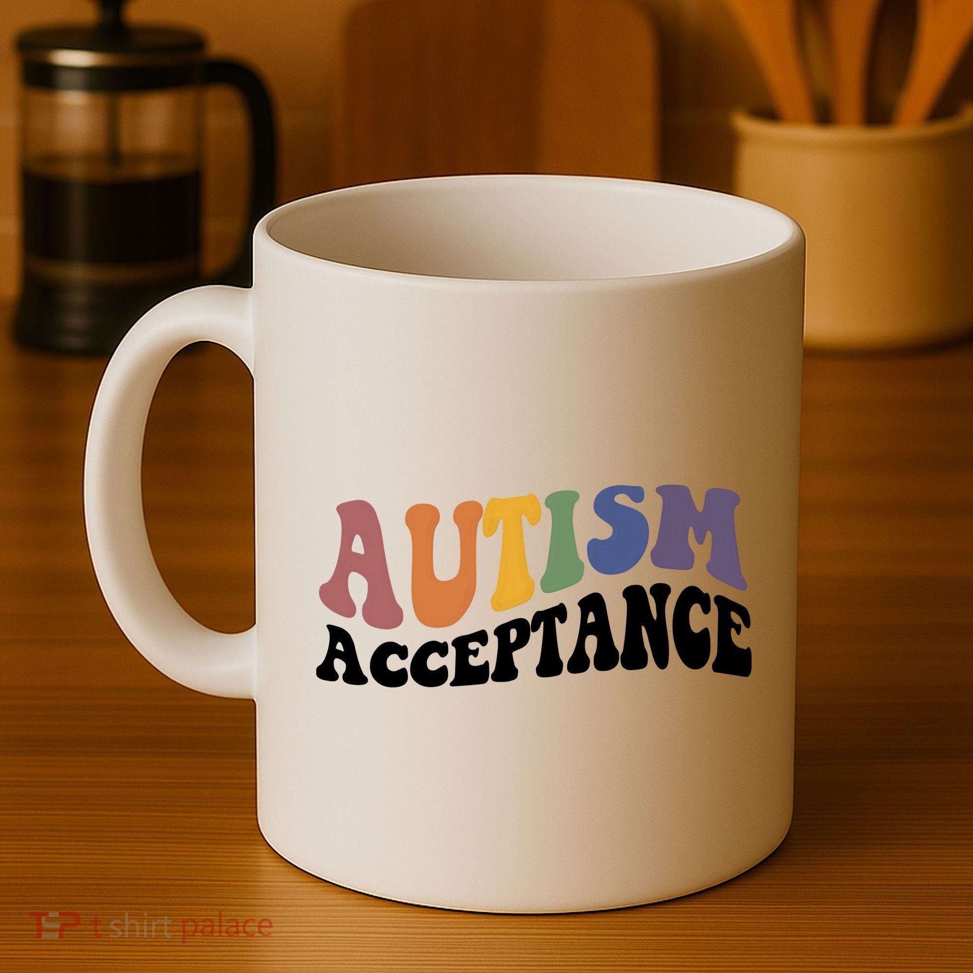 Autism Awareness Acceptance Retro Coffee Mug