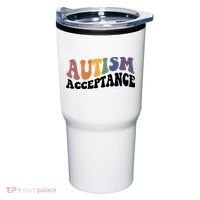 Autism Awareness Acceptance Retro Tumbler thumb 0