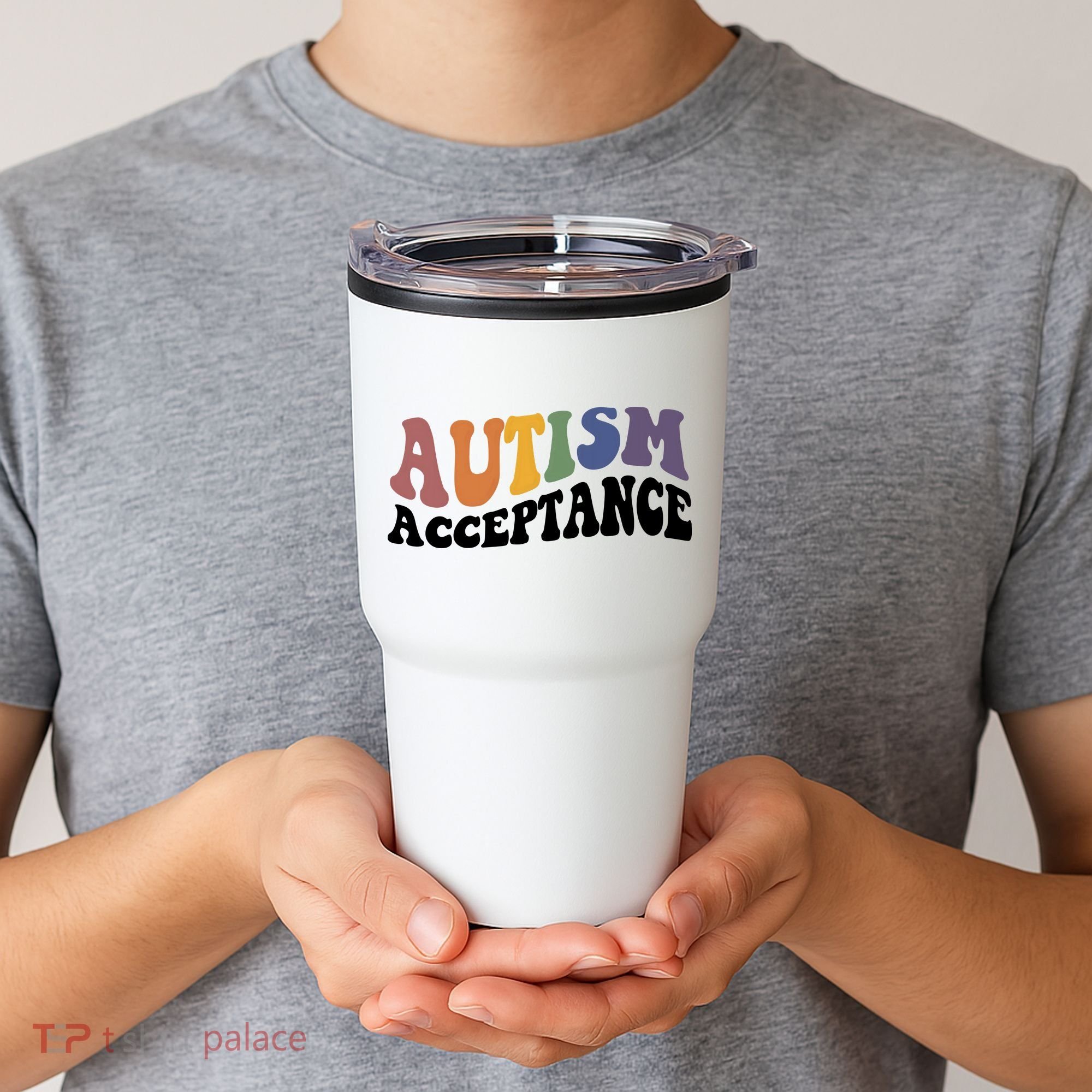 Autism Awareness Acceptance Retro Tumbler