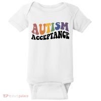 Autism Awareness Acceptance Retro Baby Bodysuit thumb 0