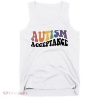 Autism Awareness Acceptance Retro Tank Top thumb 0