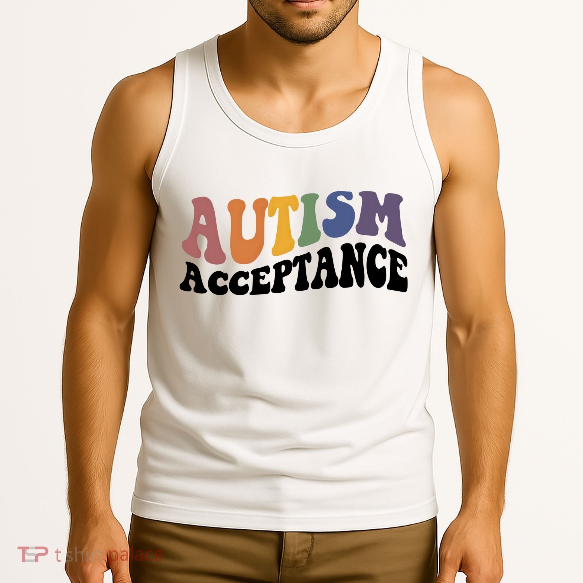 Autism Awareness Acceptance Retro Tank Top