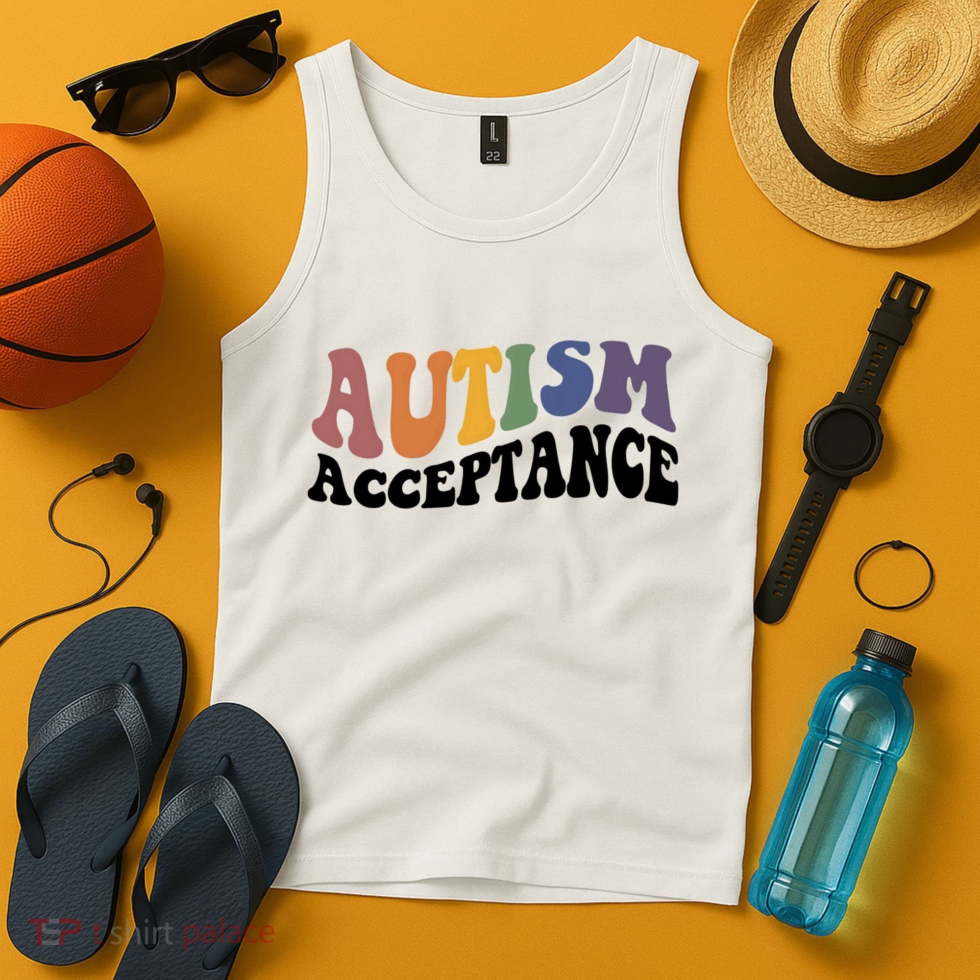Autism Awareness Acceptance Retro Tank Top
