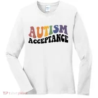 Autism Awareness Acceptance Retro Women's Long Sleeve Shirt thumb 0
