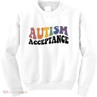 Autism Awareness Acceptance Retro Kids Sweatshirt thumb 0