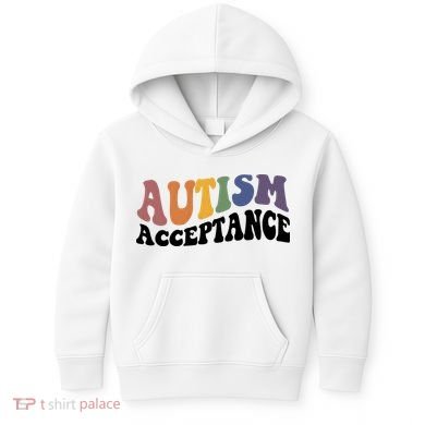 Autism Awareness Acceptance Retro Kids Hoodie