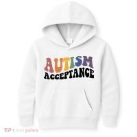 Autism Awareness Acceptance Retro Kids Hoodie thumb 0