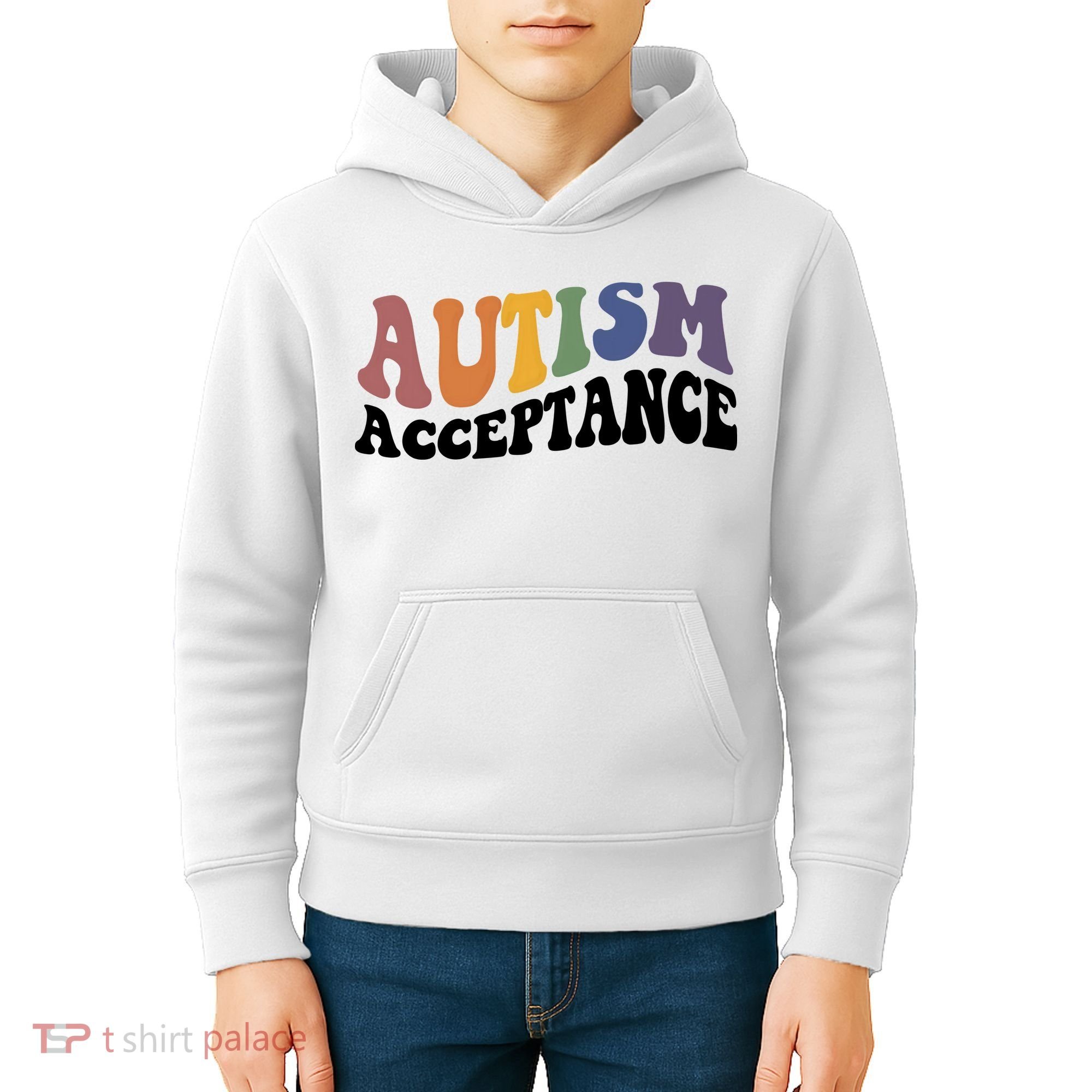 Autism Awareness Acceptance Retro Kids Hoodie