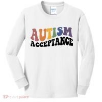 Autism Awareness Acceptance Retro Kids Long Sleeve Shirt thumb 0
