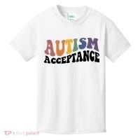 Autism Awareness Acceptance Retro Kids T-Shirt thumb 0