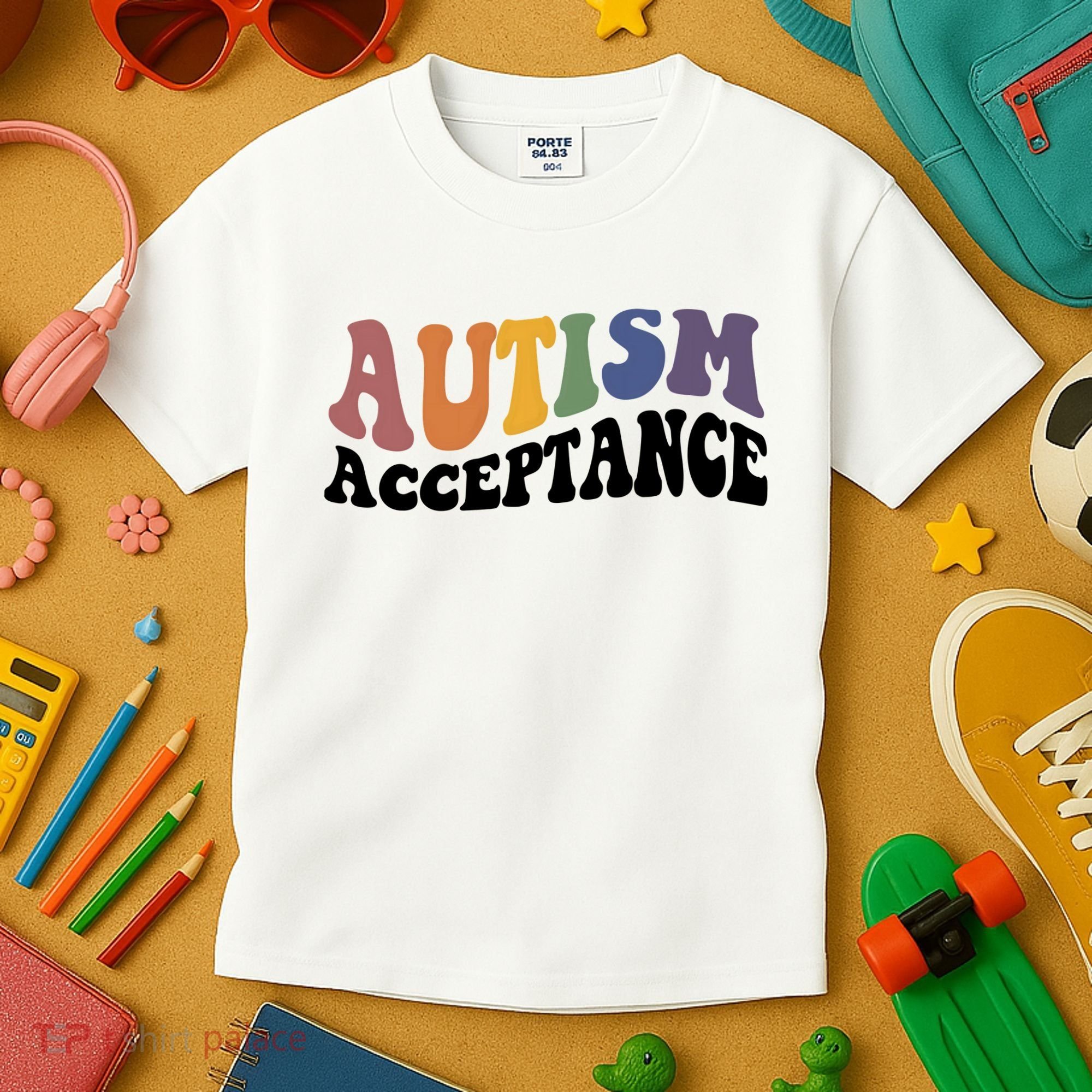 Autism Awareness Acceptance Retro Kids T-Shirt