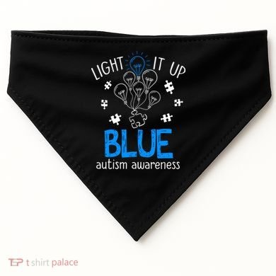 Autism Awareness Autism Support Men USA-Made Doggie Bandana