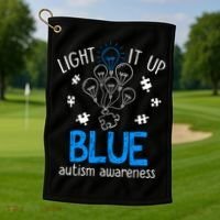 Autism Awareness Autism Support Men Golf Towel thumb 1