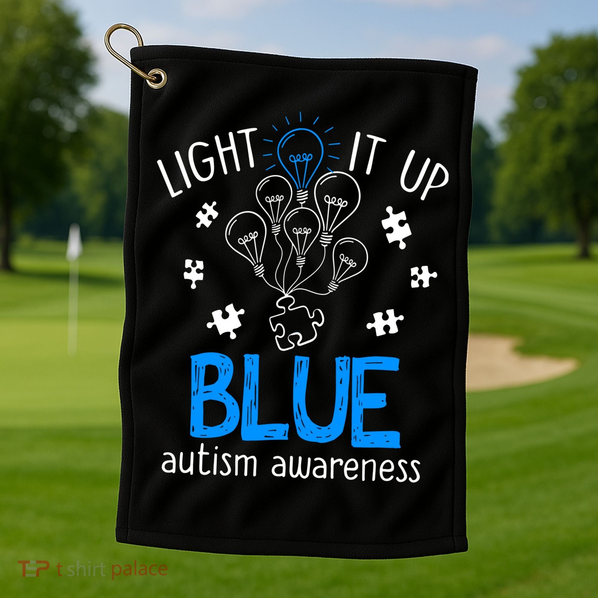 Autism Awareness Autism Support Men Golf Towel