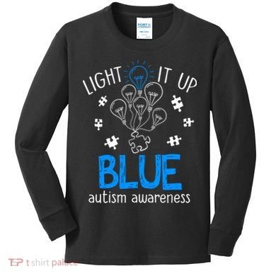Autism Awareness Autism Support Men Kids Long Sleeve Shirt
