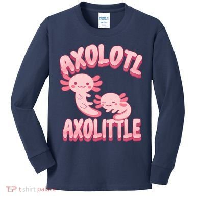 Axolotl Axolittle Kids Long Sleeve Shirt