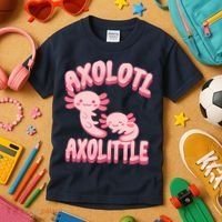Axolotl Axolittle Kids T-Shirt thumb 3