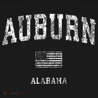 Auburn Alabama Al Vintage American Flag T-Shirt thumb 7