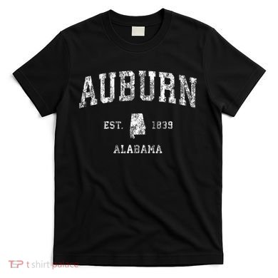 Auburn Alabama Al Vintage Athletic Sports Design T-Shirt