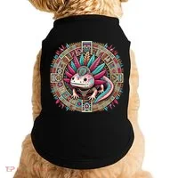 Aztec Axolotl Art Mexican Doggie Tank thumb 0