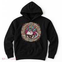 Aztec Axolotl Art Mexican Hoodie thumb 0