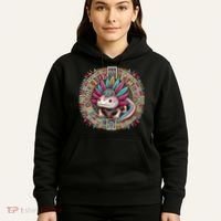 Aztec Axolotl Art Mexican Hoodie thumb 5