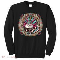 Aztec Axolotl Art Mexican Sweatshirt thumb 0