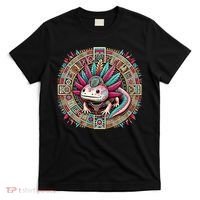 Aztec Axolotl Art Mexican T-Shirt thumb 0