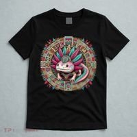 Aztec Axolotl Art Mexican T-Shirt thumb 5