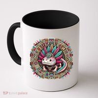 Aztec Axolotl Art Mexican Coffee Mug thumb 0