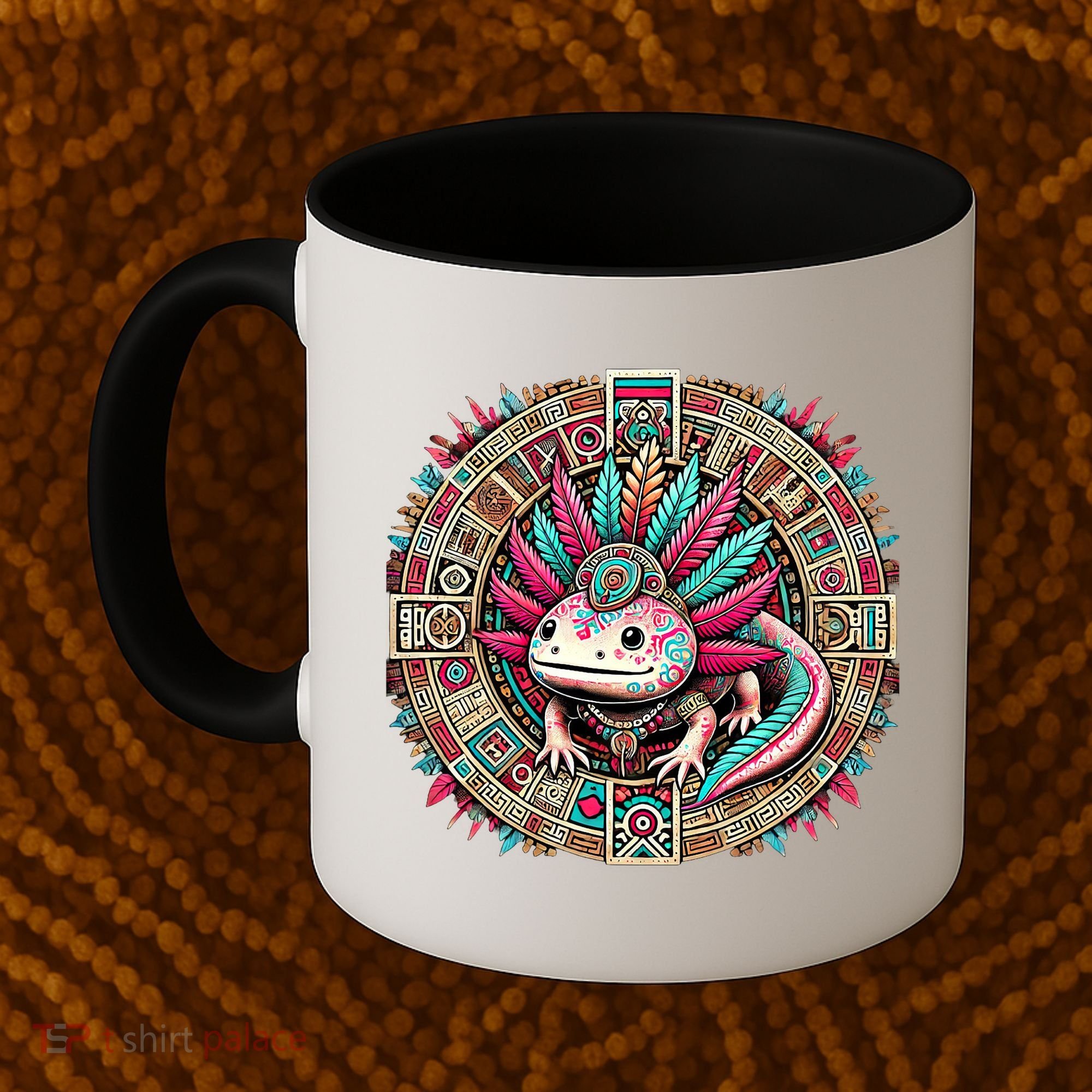 Aztec Axolotl Art Mexican Coffee Mug
