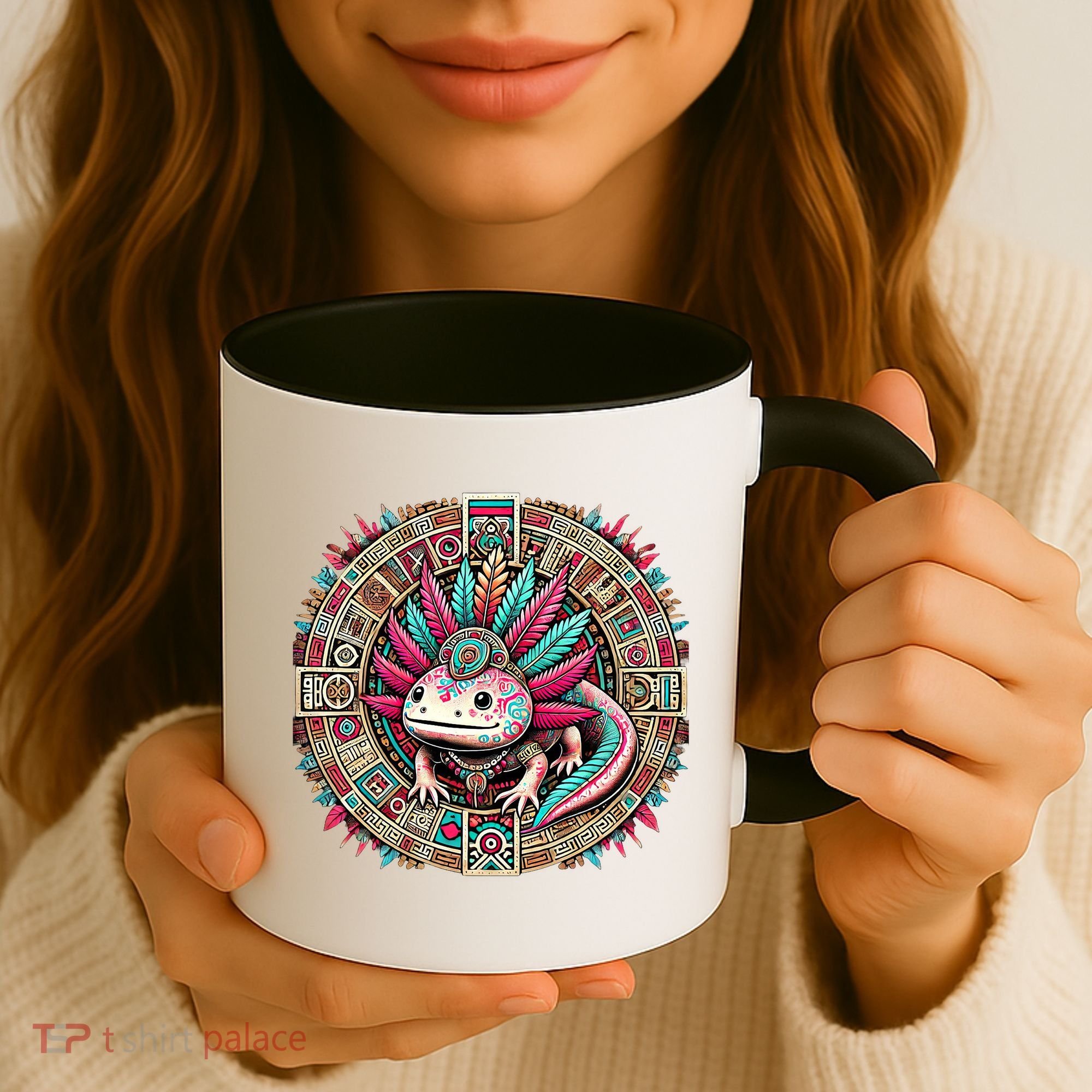 Aztec Axolotl Art Mexican Coffee Mug