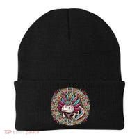 Aztec Axolotl Art Mexican Beanie thumb 0