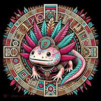 Aztec Axolotl Art Mexican Women's Tank Top thumb 5