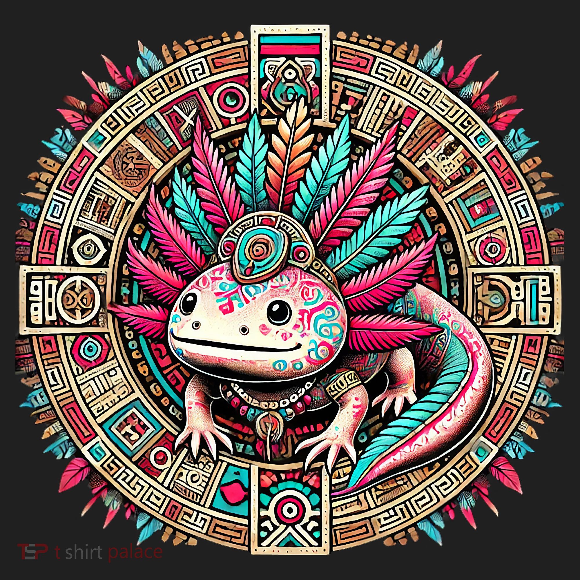 Aztec Axolotl Art Mexican Hat