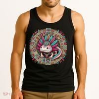 Aztec Axolotl Art Mexican Tank Top thumb 3